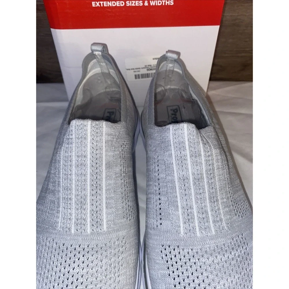 NIB Propet Travelactiv Stretch Womens Slip‎ On Sneakers, sz 8.5 Xtra Wide